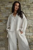 Hush Pillow Cotton Nero Boyfriend Shirt Calico